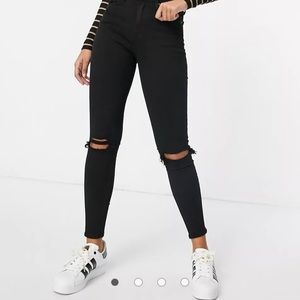 jamie high waisted ripped skinny jeans